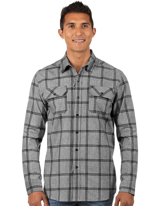 Antigua Apparel 104528 - Regal Men's Long Sleeve Flannel Shirt - Limited Edition