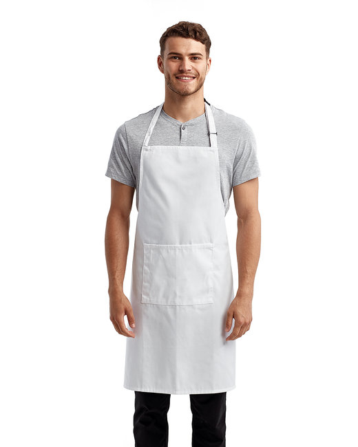 Artisan Collection by Reprime RP154 - Unisex 'Colours' Recycled Bib Apron with Pocket