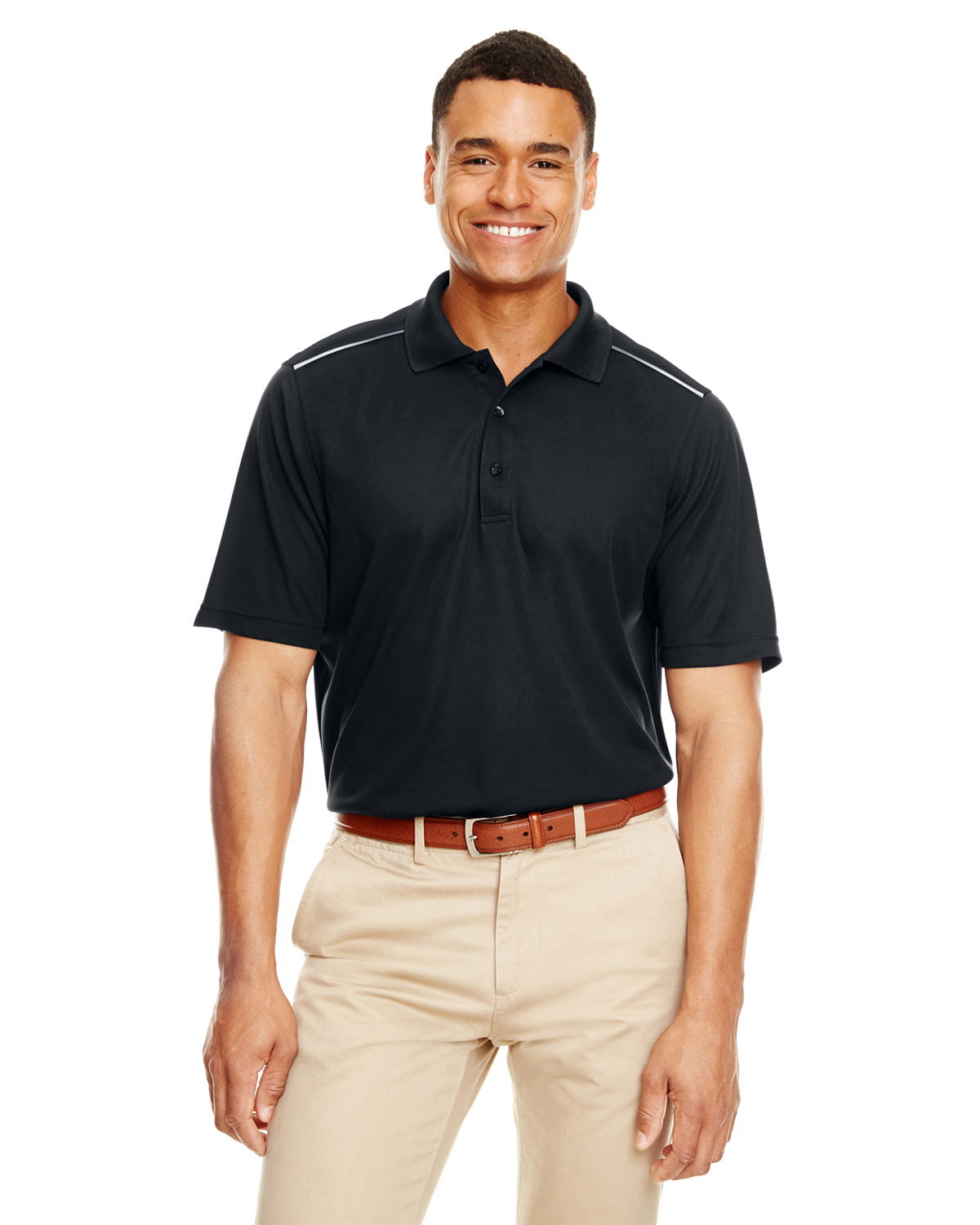 Core 365 88181R - Men's Radiant Performance Pique Polo with Reflective Piping