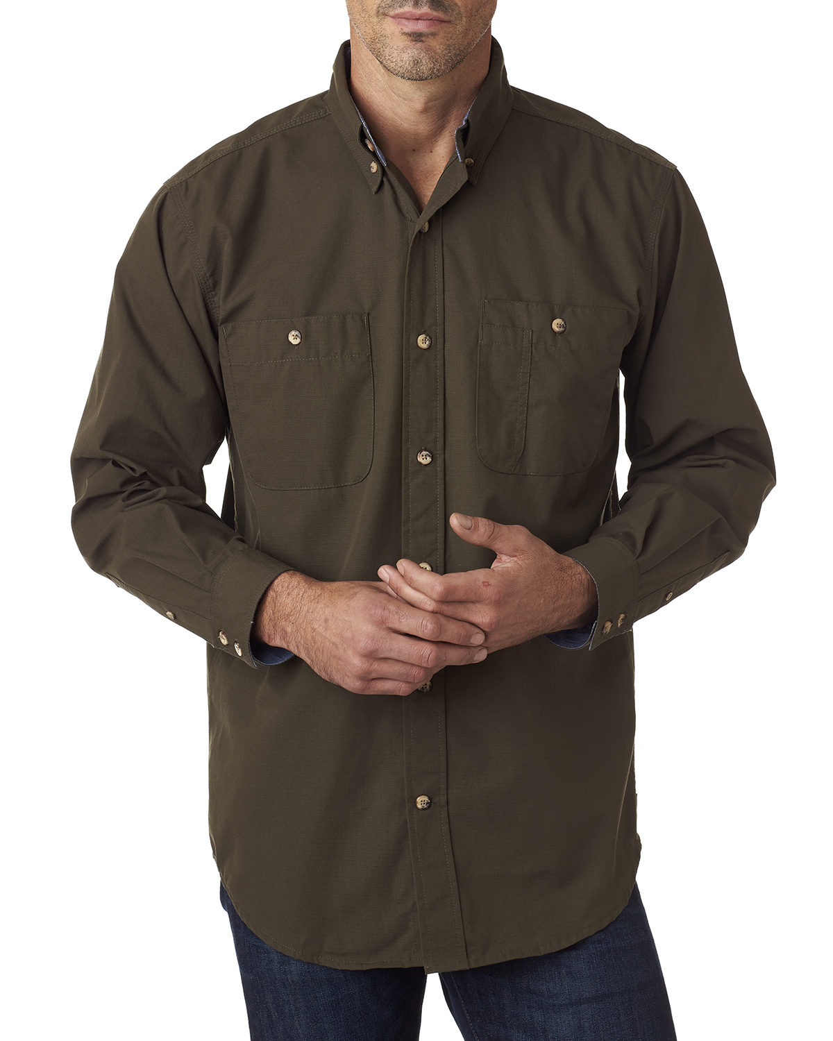 Backpacker Mens Solid Flannel Shirt