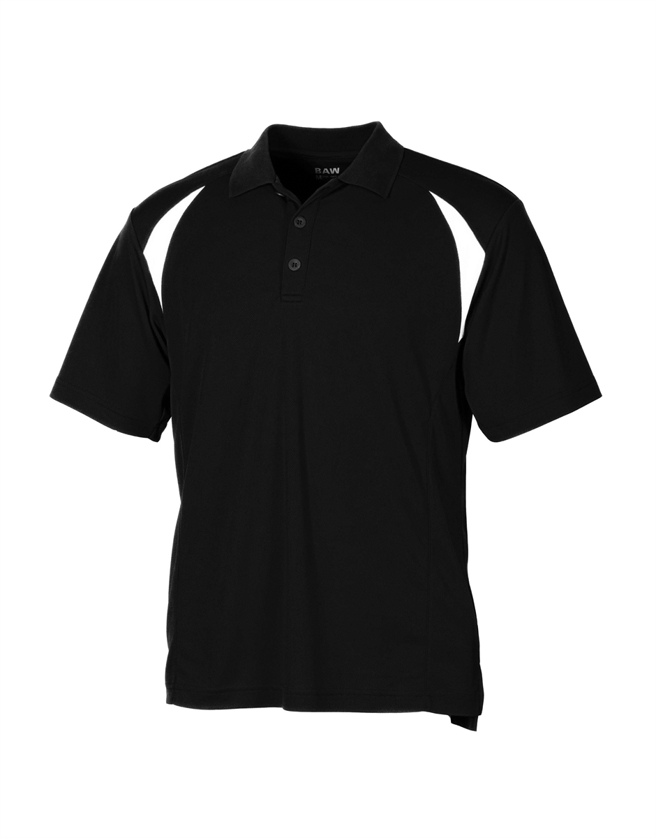 BAW Athletic Wear CT550 - Men's Colorblock Cool-Tek Polo