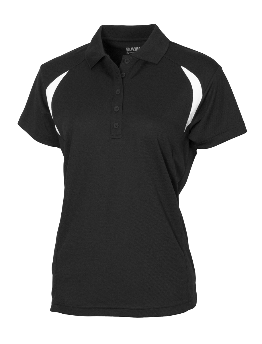 BAW Athletic Wear CT551 - Ladies Colorblock Cool-Tek Polo