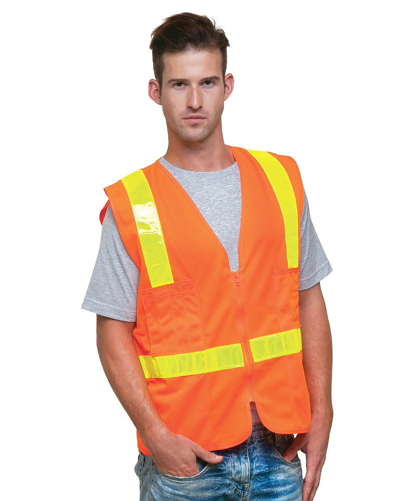 Bayside 3786 - Made In USA ANSI Surveyors Solid Vest