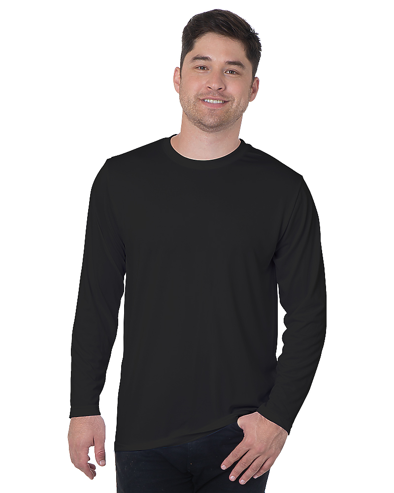 Bayside 5360 - Made In USA Unisex Long Sleeve Performance Poly Crew