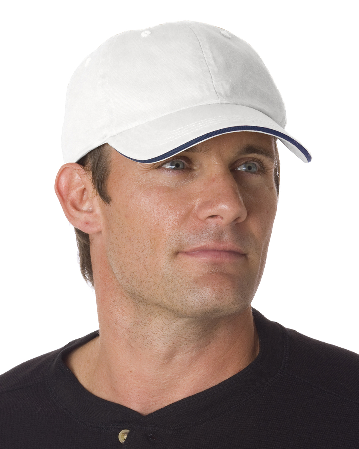 Bayside BA3617 - Washed Cotton Unstructured Sandwich Cap