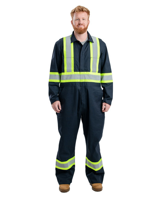 Berne Workwear HVC250 - Men's Safety Striped Unlined Coverall