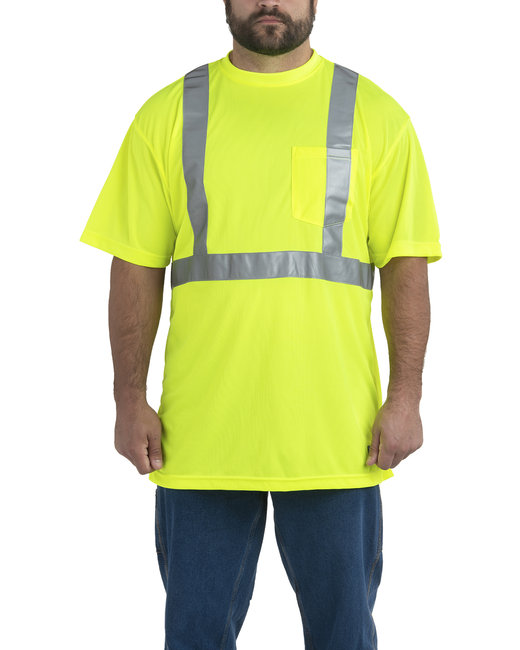 Berne Workwear HVK012 - Men's Hi-Vis Class 2 Performance Pocket T-Shirt