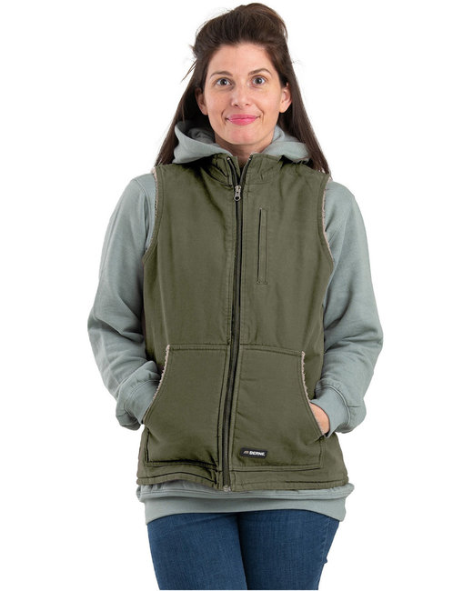 Berne Workwear WV15 - Ladies' Sherpa-Lined Softstone Duck Vest