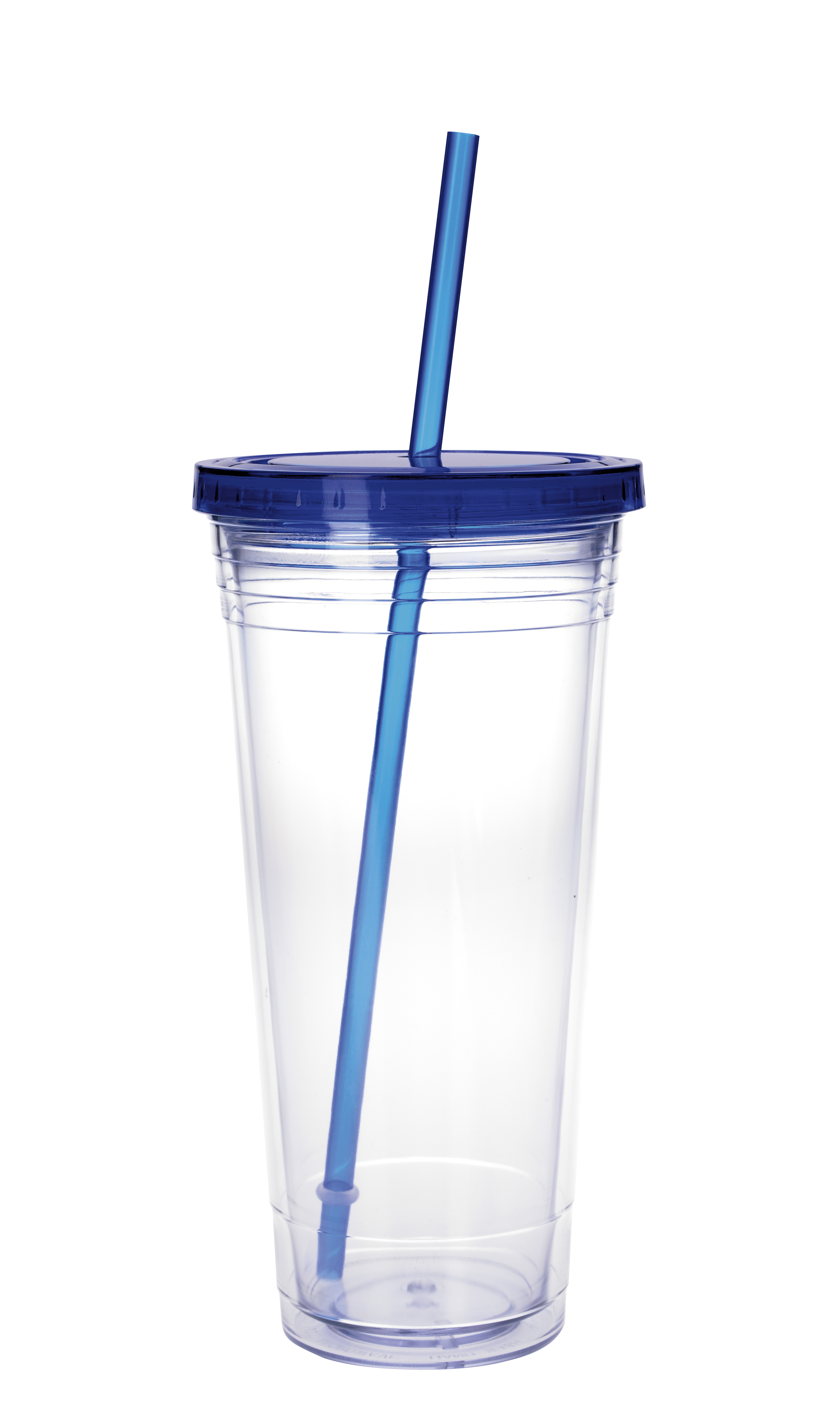 Good Value 45963 - Clear Tumbler with Colored Lid - 24 oz.