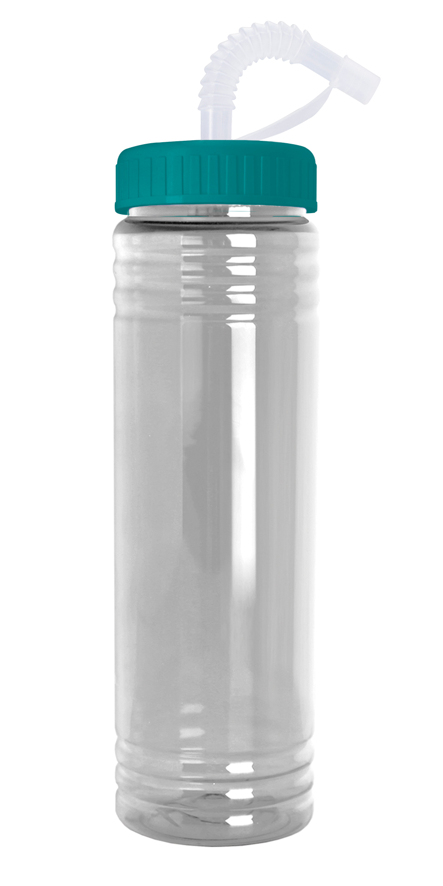 Good Value 46387 - Slim Fit Water Bottle With Straw Lid - 24 oz.