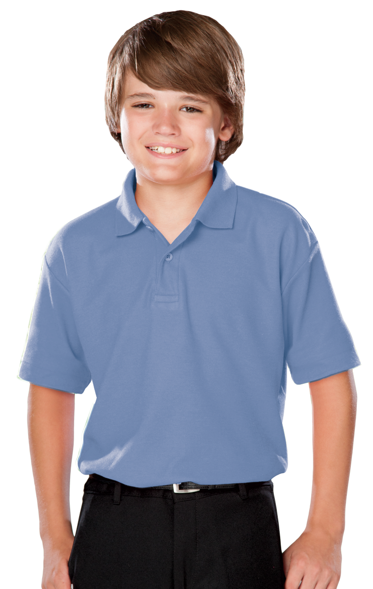 Blue Generation BG5300 - Youth Value Wicking Short Sleeve Polo Shirt