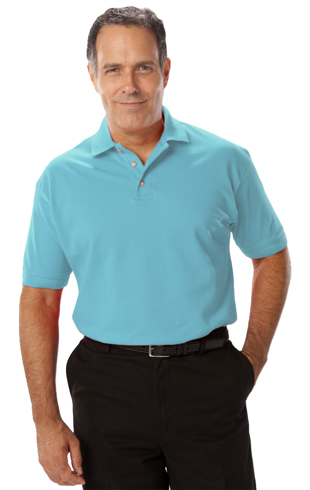 Blue Generation BG7204 - Men's Superblend Short Sleeve Polo Shirt
