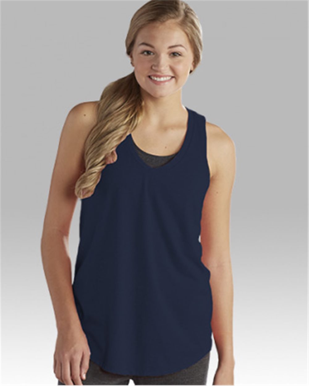 boxercraft Womens at Ease Scoopneck Tee T61-3XL Navy