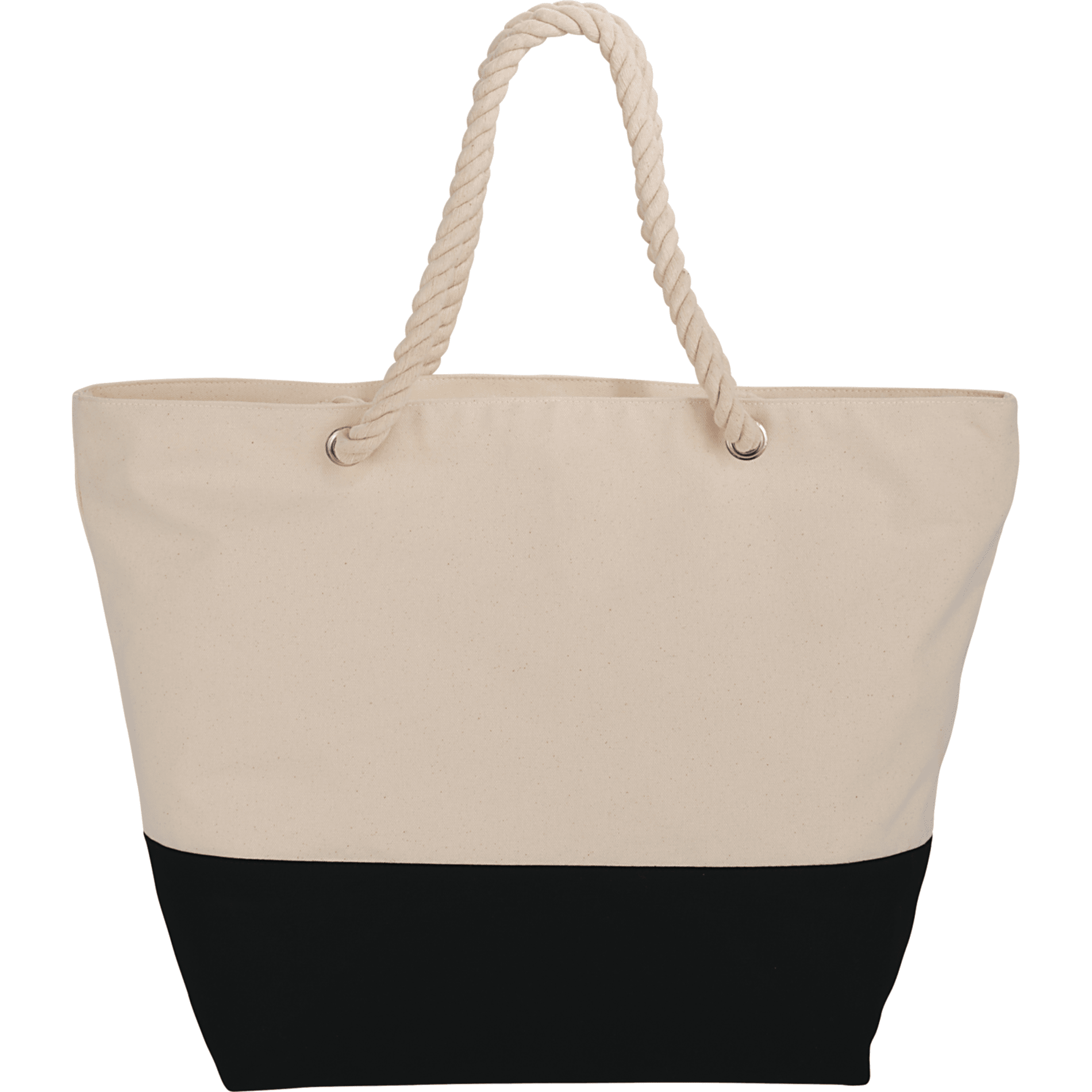 Bullet SM-7066 - Zippered 12oz Cotton Canvas Rope Tote