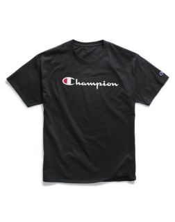 Champion GT23H-Y06794 - Men's Graphic Jersey Tee - Script Logo