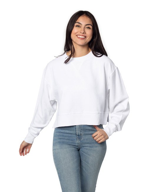chicka-d 470 - Drop Ship Ladies' Corded Boxy Pullover