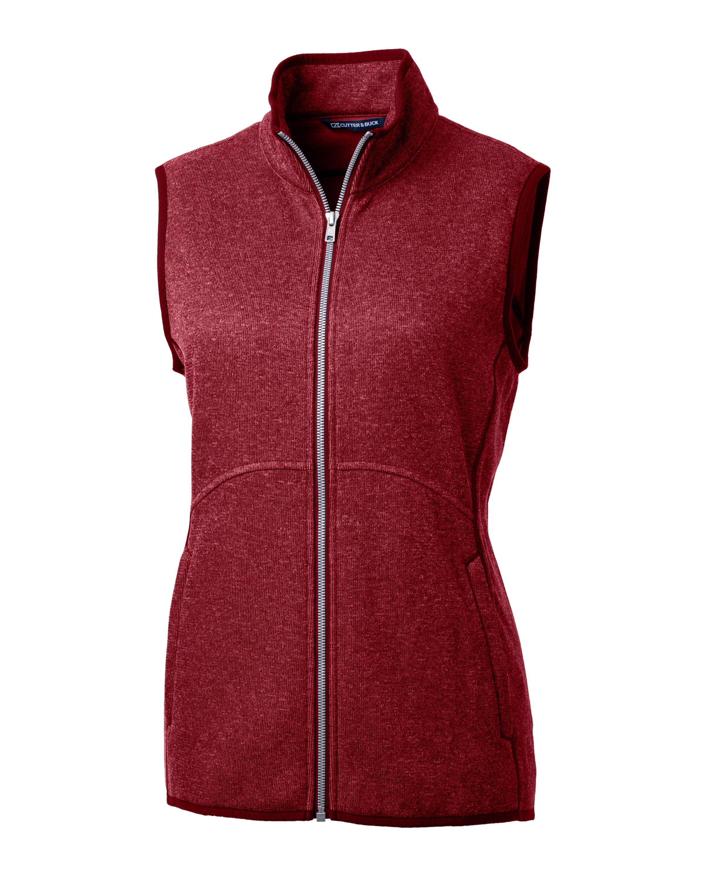 CUTTER & BUCK LCO00058 - Women's Mainsail Basic Sweater-Knit Full Zip Vest