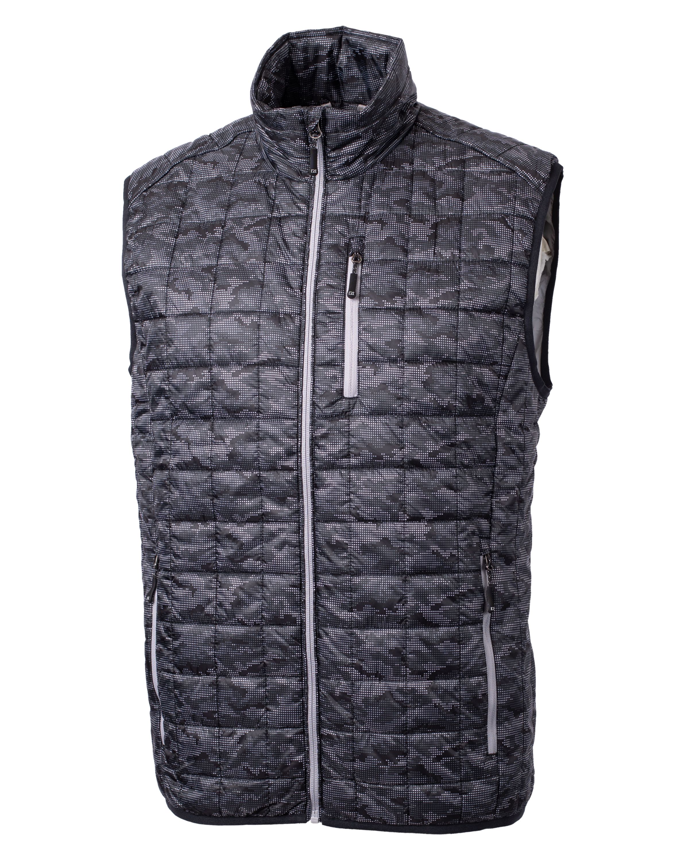 CUTTER & BUCK MCO00069 - Rainier PrimaLoft® Men's Eco Insulated Full Zip Printed Puffer Vest