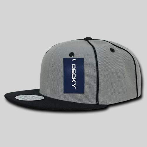 Decky 1078 - 6 Panel High Profile Structured Piped Snapback