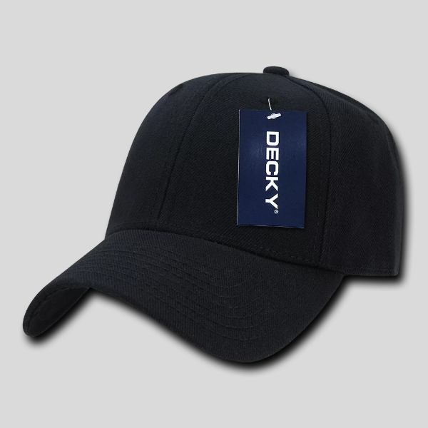 Decky 206 - 6 Panel Low Profile Structured Acrylic/Polyester Cap