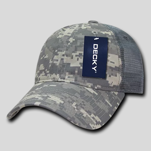 Decky 225 - 6 Panel Low Profile Relaxed Camo Trucker