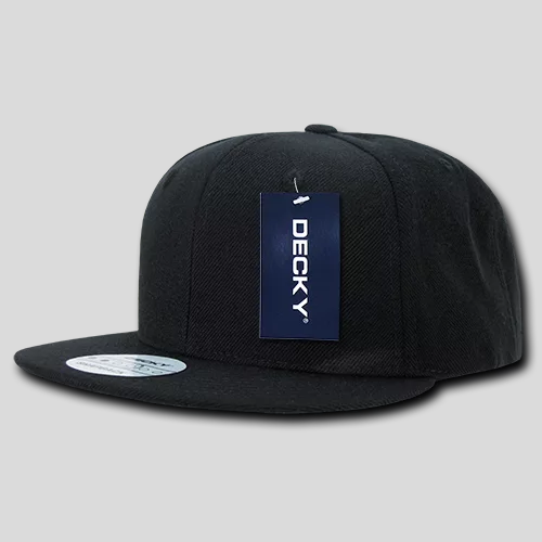 Decky 350 - 6 Panel High Profile Structured Acrylic/Polyester Snapback