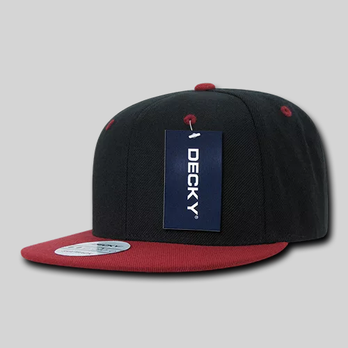 Decky 351 - 6 Panel High Profile Structured Two Tone Snapback
