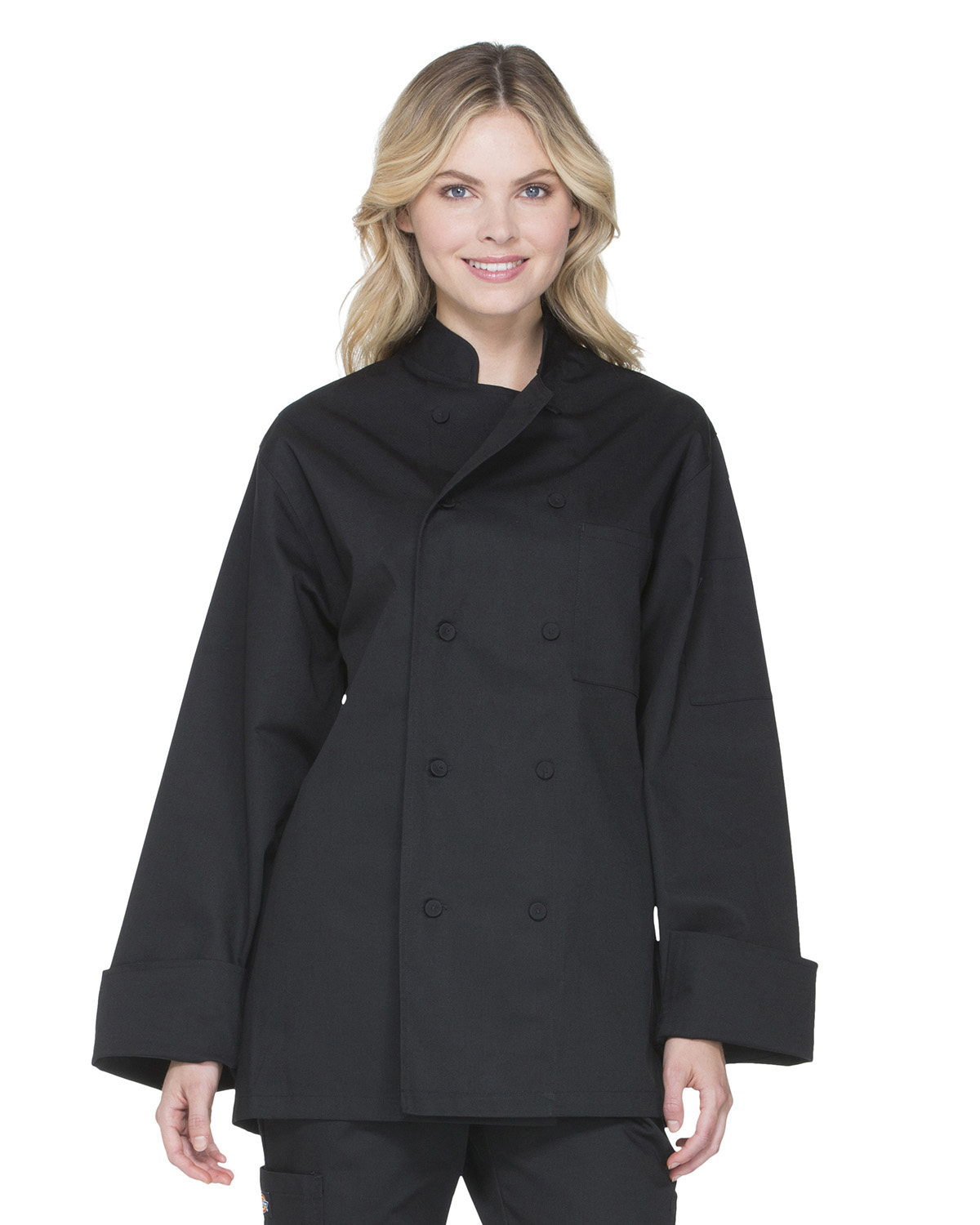 Dickies DC44 - Chef Unisex Classic Cloth Covered Button Coat