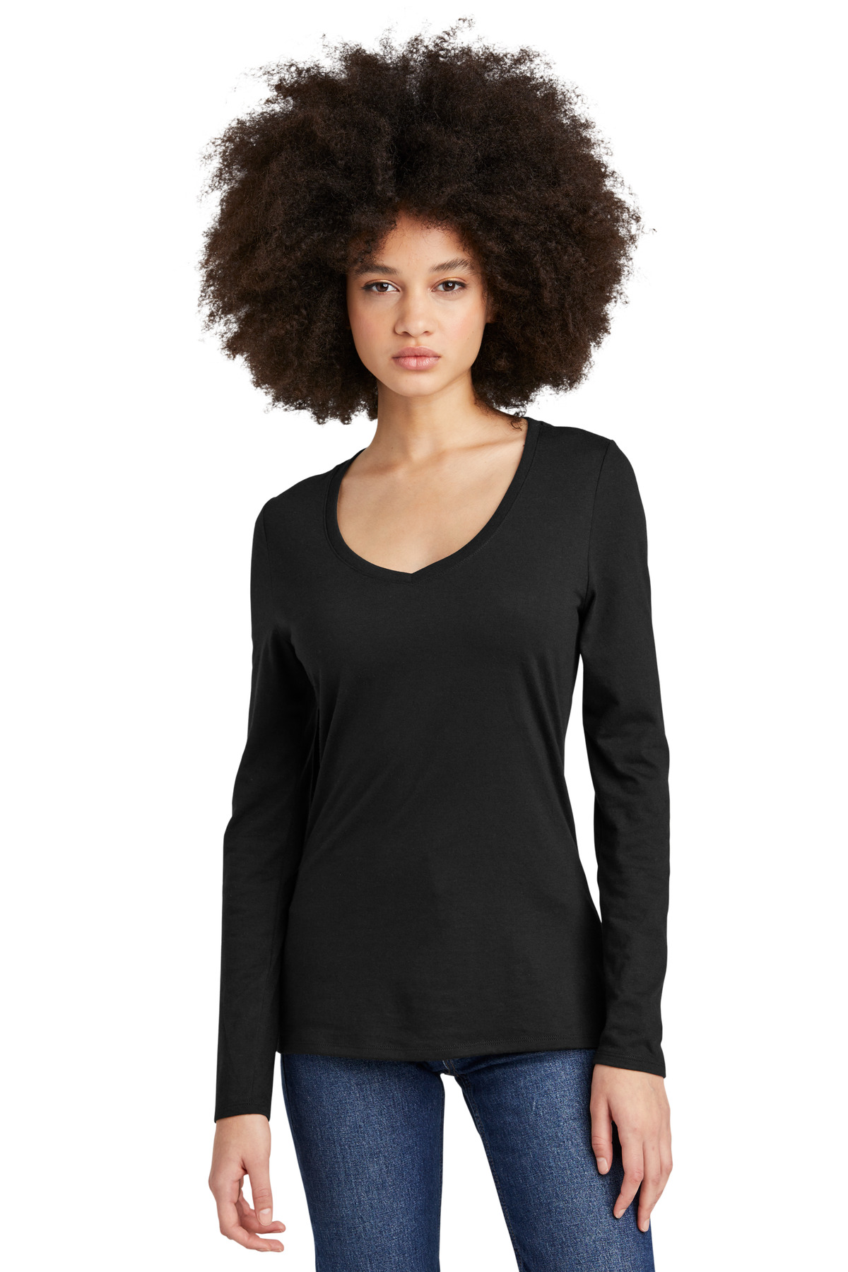 District® DT135 - Women's Perfect Tri® Long Sleeve V-Neck Tee