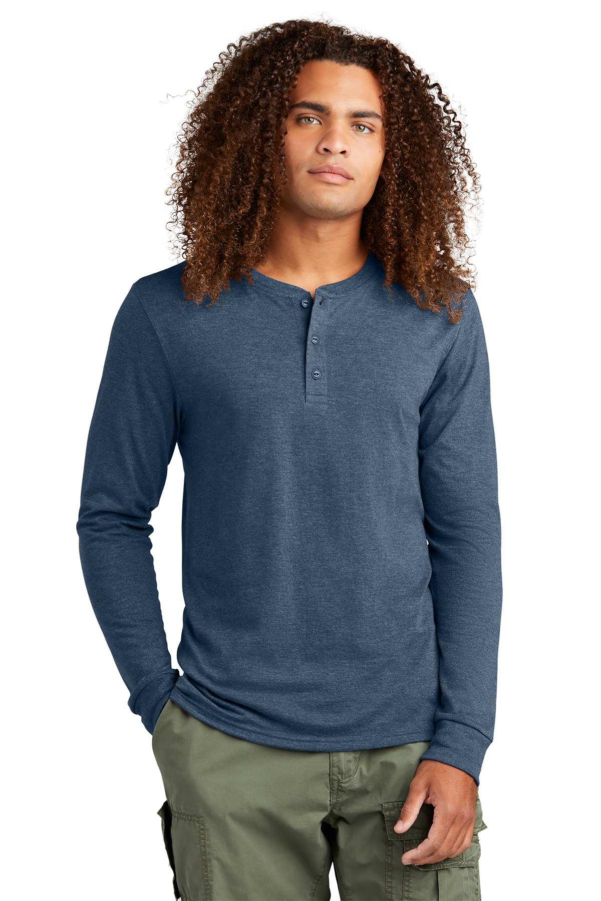 District DT145 - Perfect Tri® Long Sleeve Henley