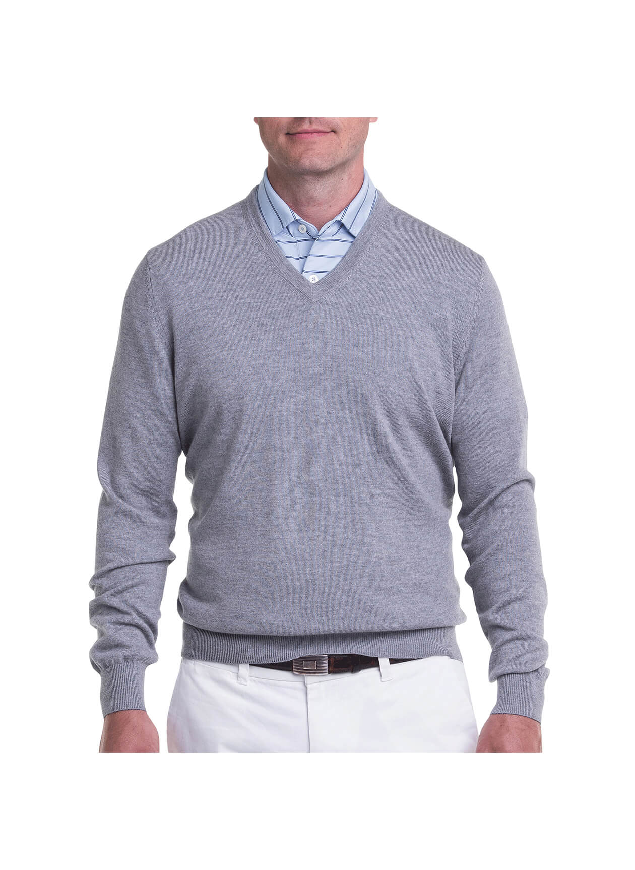 Fairway & Greene A11140 - Men's Baruffa V-Neck Sweater