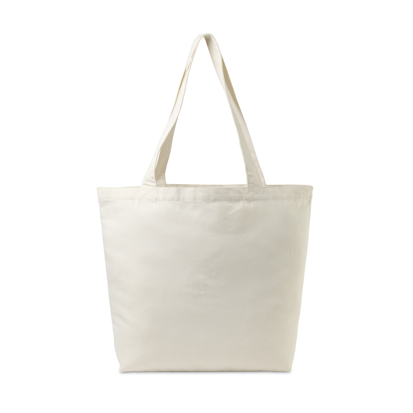 Gemline 102036 - AWARE™ Recycled Cotton Shopper Tote Bag with Interior Zip Pocket