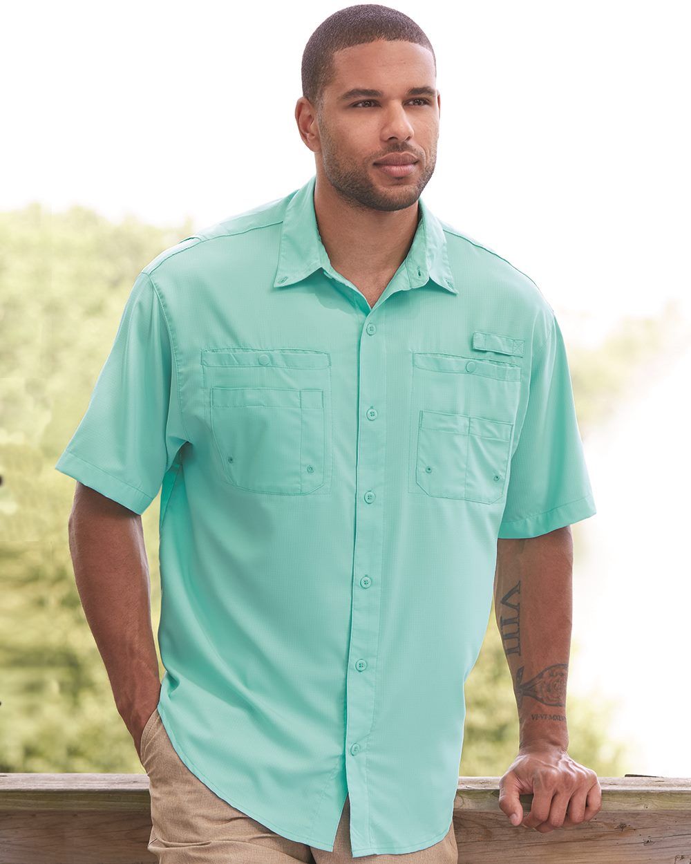 Hilton ZP2297 - Baja Short Sleeve Fishing Shirt $30.95