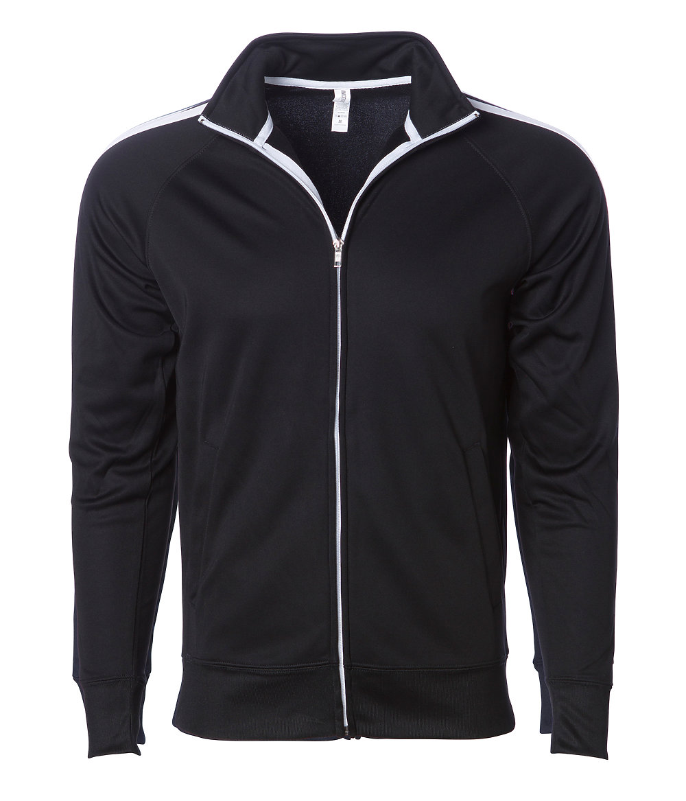 Independent Trading Co. EXP70PTZ - Adult Unisex Poly Zip Track Jacket