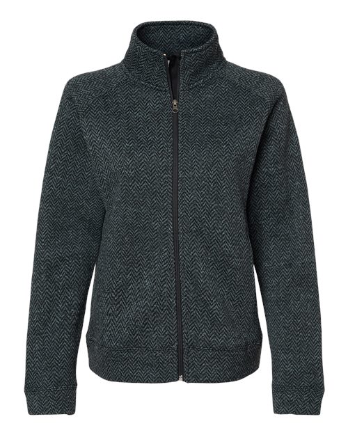 J. America 8716 - Women's Traverse Full-Zip Sweater