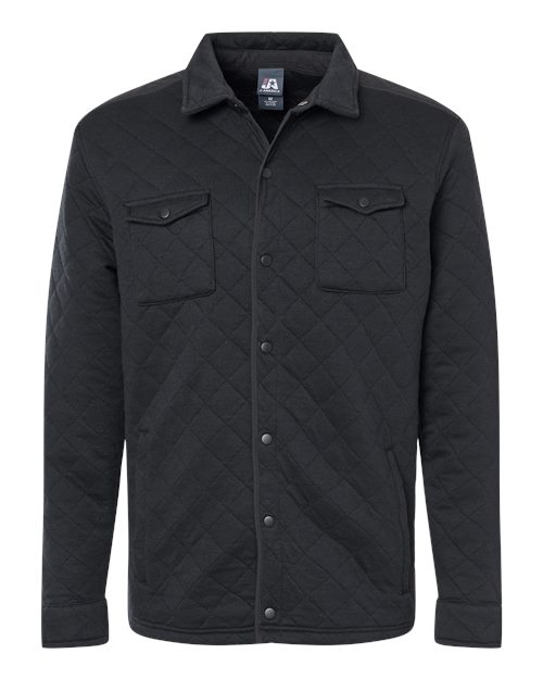 J. America 8889 - Quilted Jersey Shirt Jacket