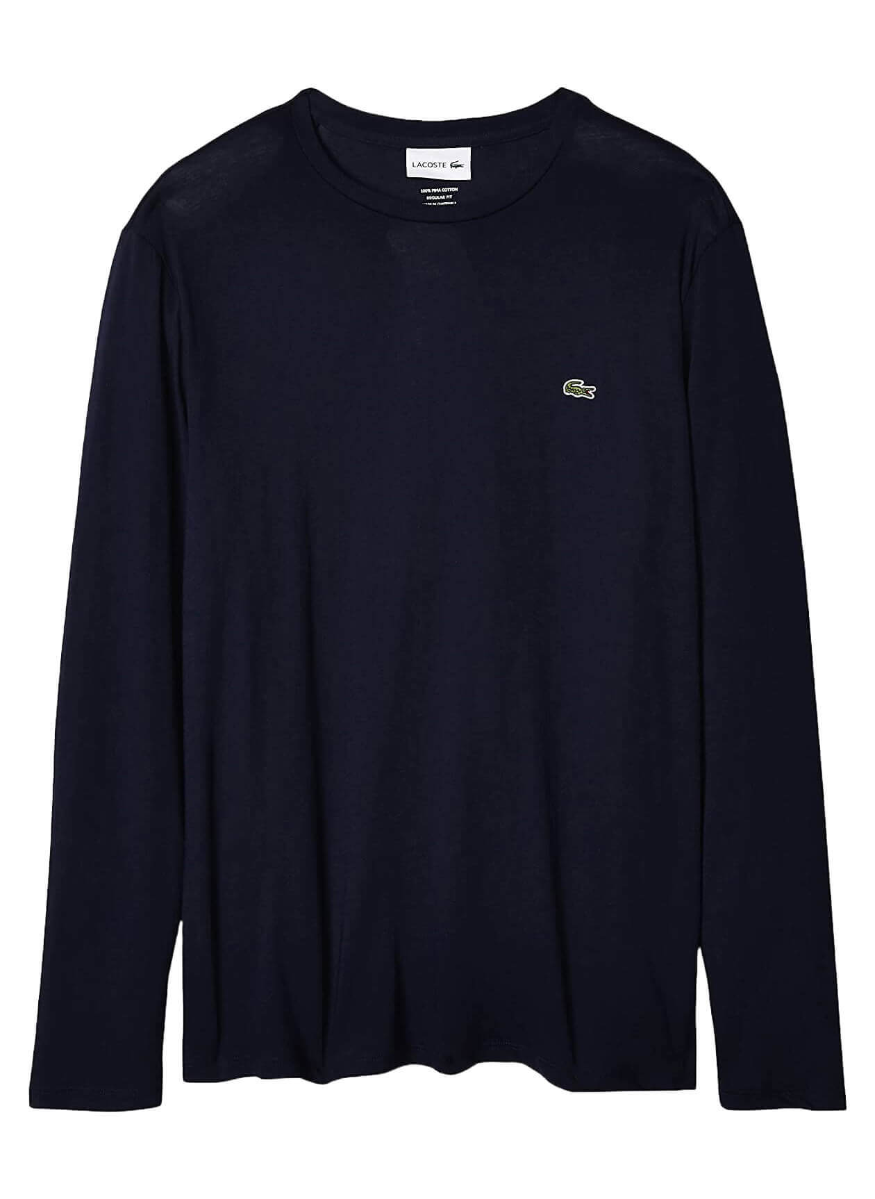 Lacoste TH6712 - Men's Pima Crewneck Long-Sleeve T-Shirt