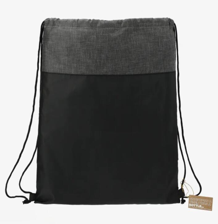 LEEDS 3005-44 - Ash Recycled Drawstring Bag