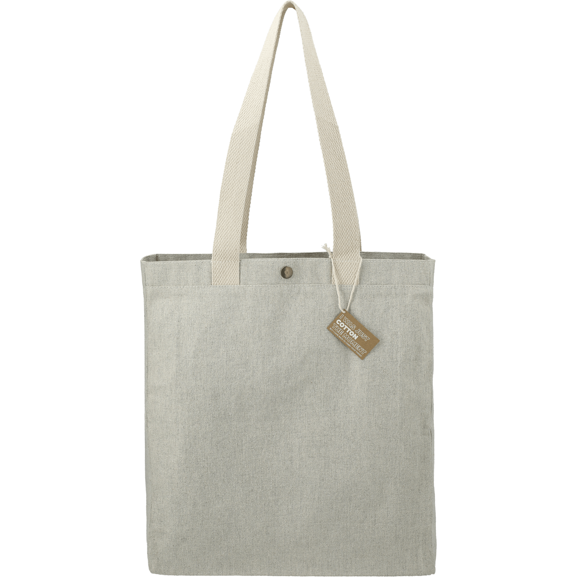 LEEDS 7901-02 - Repose 10oz Recycled Cotton Box Tote w/Snap