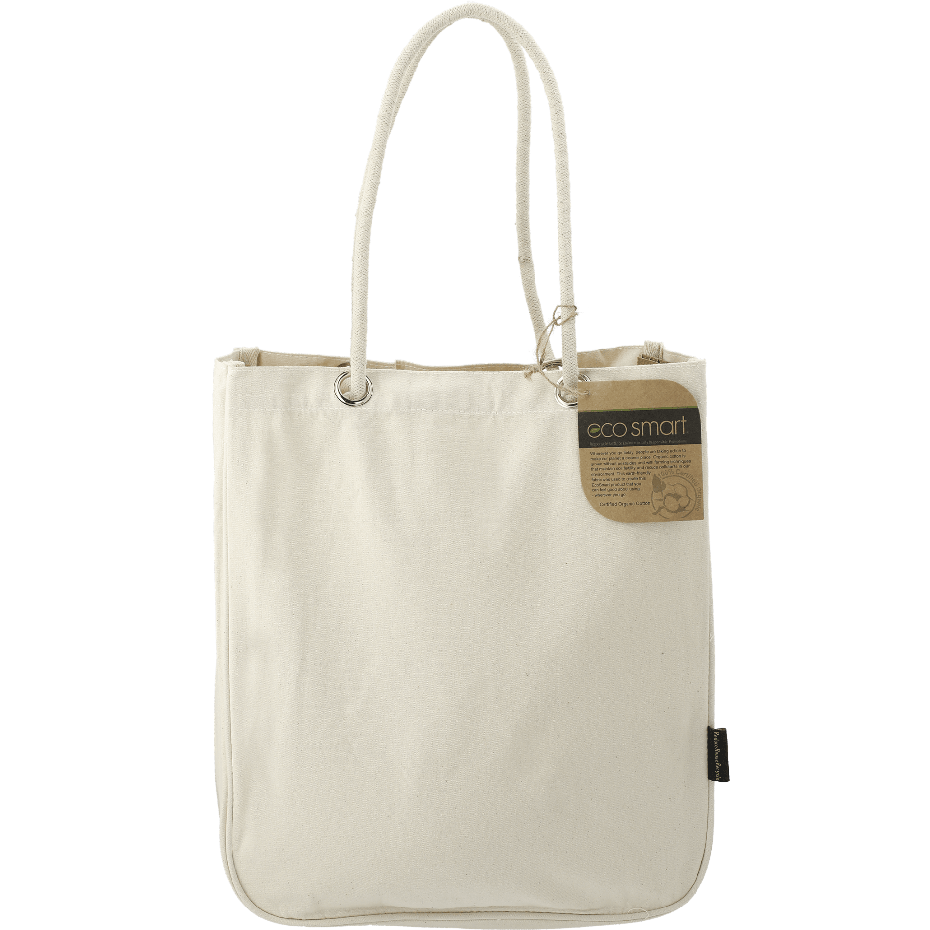 LEEDS 7901-05 - Organic 6oz Cotton Canvas Carry-All Tote