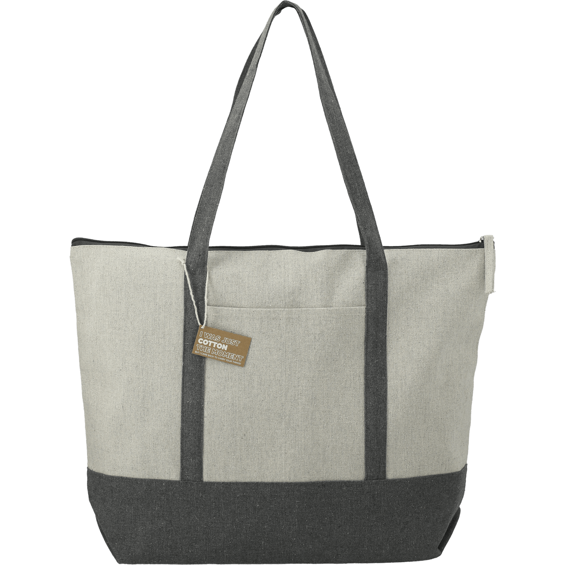 LEEDS 7901-11 - Repose 10oz Recycled Cotton Zippered Tote