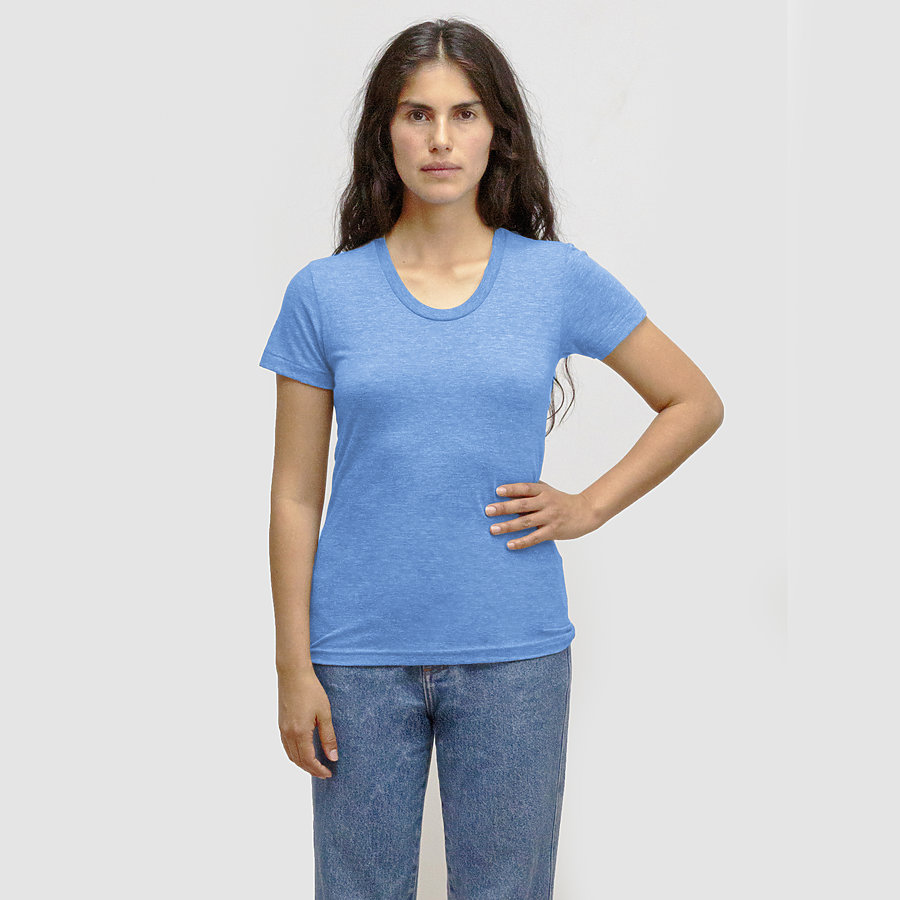 Los Angeles Apparel TR3001 女士混纺短袖T恤
