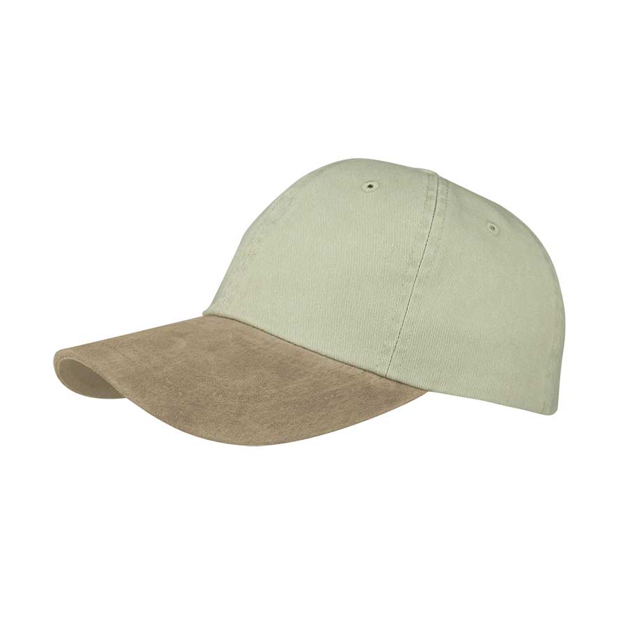 Mega Cap 7611B - Washed Pigment Dyed Twill Cap W/Suede Bill
