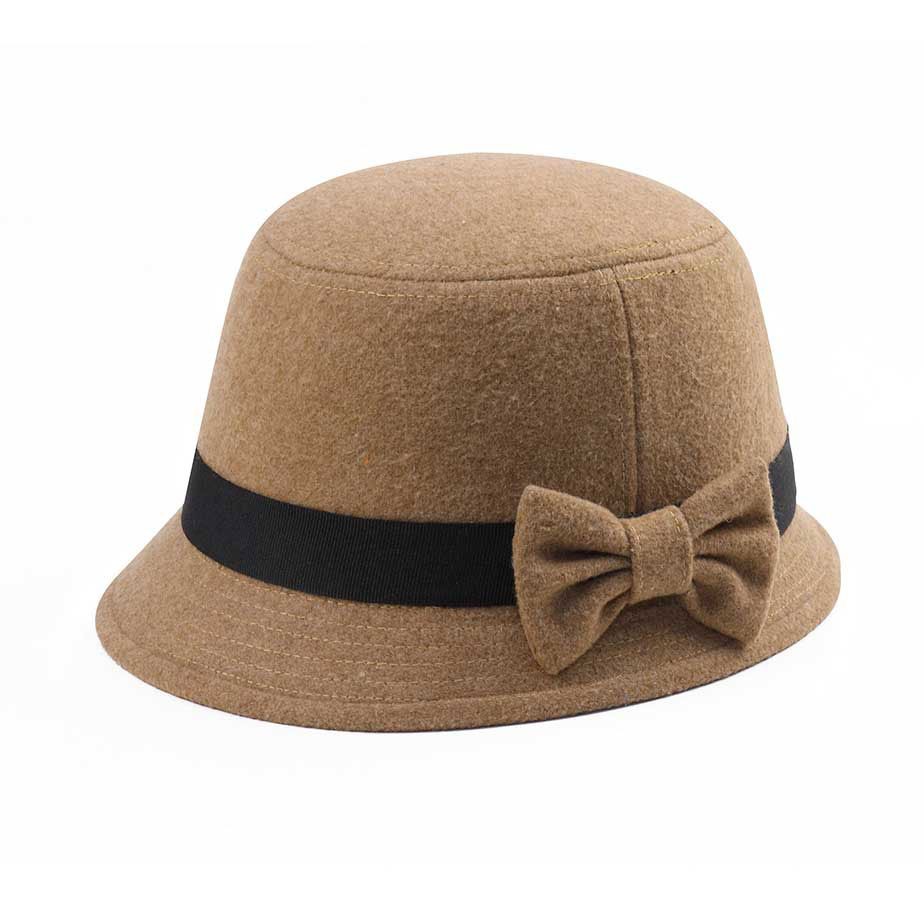 Mega Cap 8943 - Infinity Selections Wool Plaid Cloche Hat