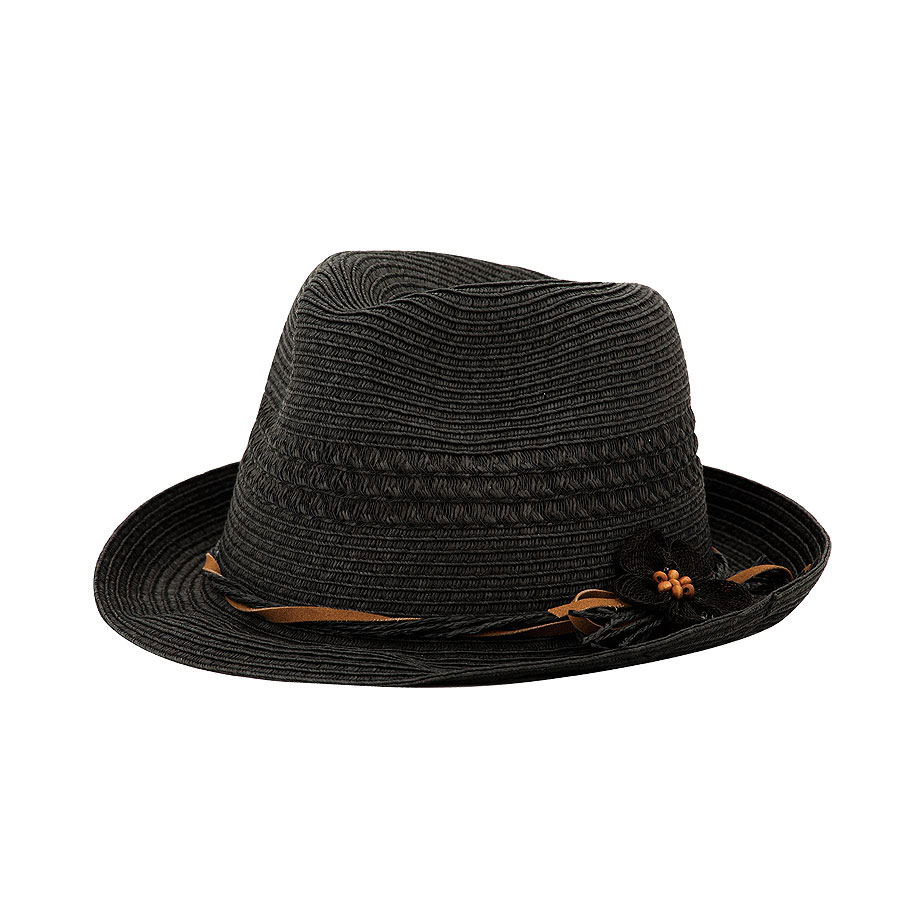 Mega Cap 8954 - Ladies' Toyo Braid Fedora Hat