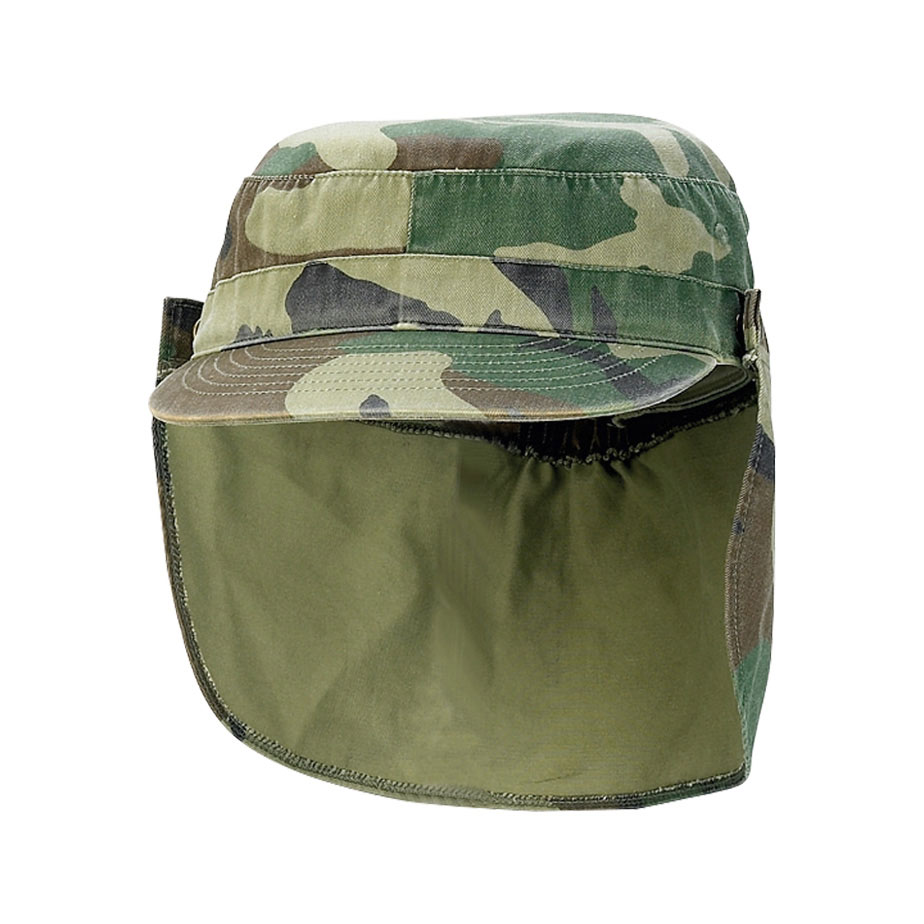 Mega Cap 9030 - Army Cap With Removable Flap