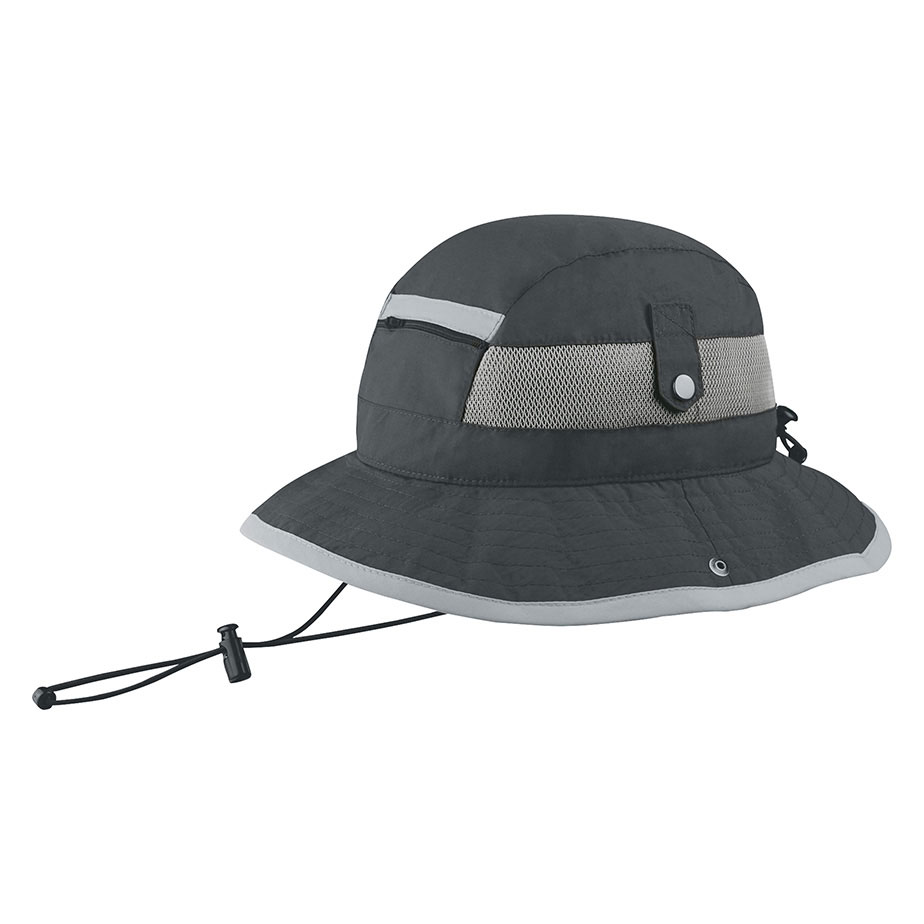 Mega Cap J7225 - Juniper Taslon UV Bucket Hat with Zipper Pocket