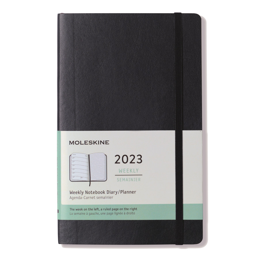 Moleskine 101283 - Soft Cover Large 12-Month Weekly 2023 Planner