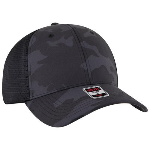 OTTO CAP 135-2 - "OTTO FLEX" Stretchable Camo 6 Panel Low Profile Mesh Back Trucker Hat