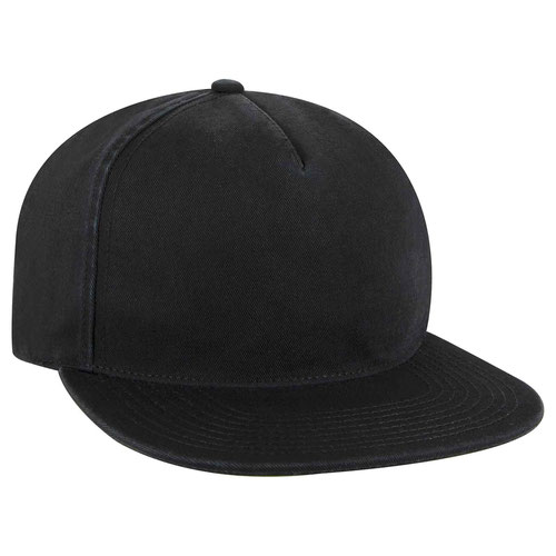 OTTO CAP 176-1315 - Garment Washed Flat Bill 5 Panel Low Profile Style Dad Hat